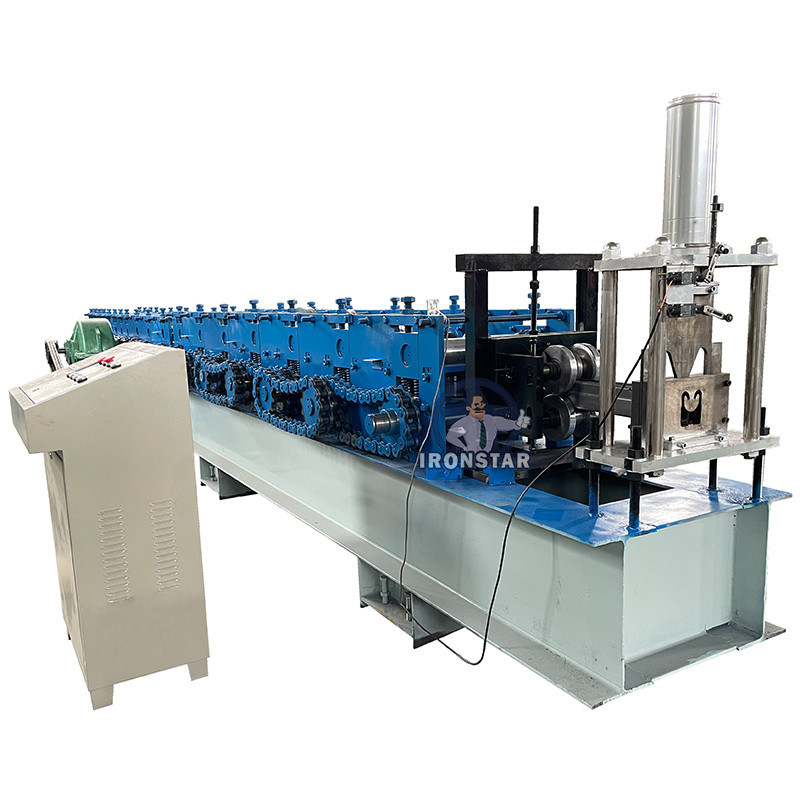 Automatic Guide Rail Roll Forming Machine for galvanized steel C guide rails with adjustable thickness and customizable size options