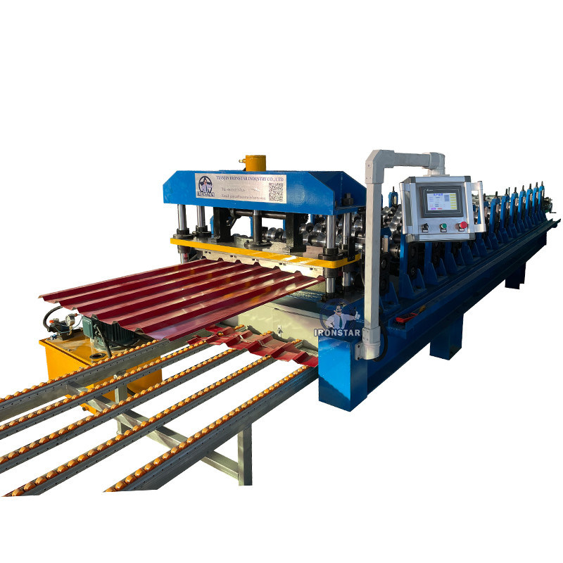 High Precision PBU Type Roofing Sheet Roll Forming Machine with PLC Control System to America
