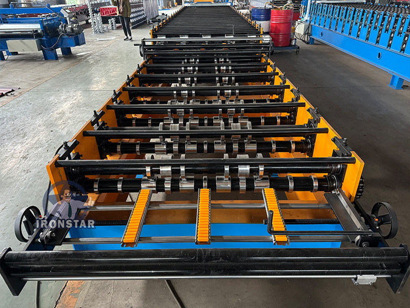“Ironstar 5 Rib and 4 Rib Double Deck Roll Forming Machine 2 Layer Roofing Production Line Full Automatic High Efficiency Metal Roof Sheet Forming Equipment Cold Roll Forming ”