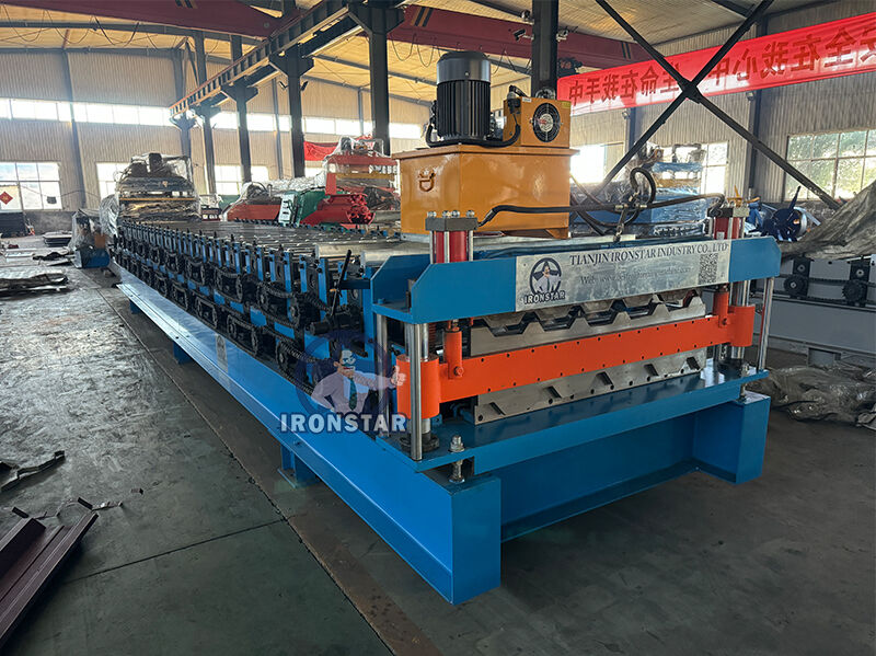 “5 Rib 7 Rib Double Deck 750 Roof Sheet Roll Forming Machine Automatic Trapezoidal Metal Roofing Sheet Roll Former Machine for Malaysia Roof Panel Production Line High Efficiency ”